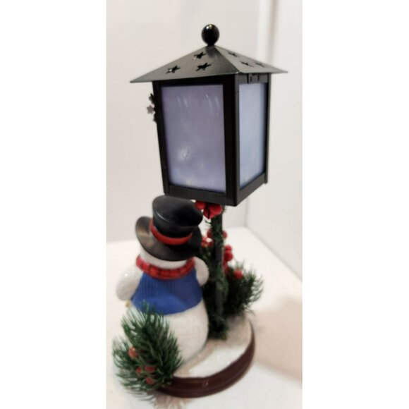 Bradford Exchange Be Merry Shine Bright Snowman Lantern11" Dona Gelsinger - Picture 5 of 16